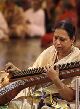 Индийский музыкальный инструмент в традиционном дизайне