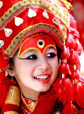 Кумари Деви – богиня, которую выбирают 7