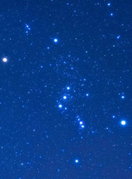 Созвездие Ориона наблюдаем в удобное время зимой