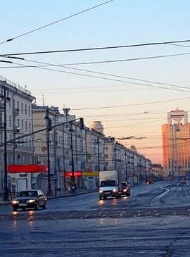 Екатеринбург ул. Свердолва в 5 утра 