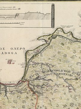 Староладожский канал, карта
