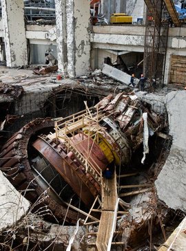 Саяна-Шушенская ГЭС после катастрофы