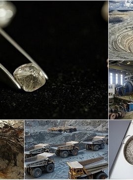 Путь алмаза от добычи до ювелирной фабрики