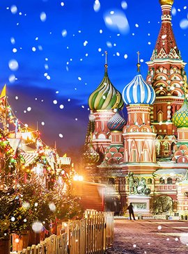 Карта зимних праздничных мест Москвы 1